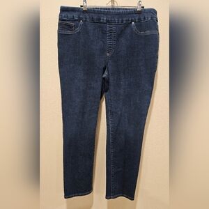 Chico Women's Pull On Ankle Jeggings / Jeans, Size 14R